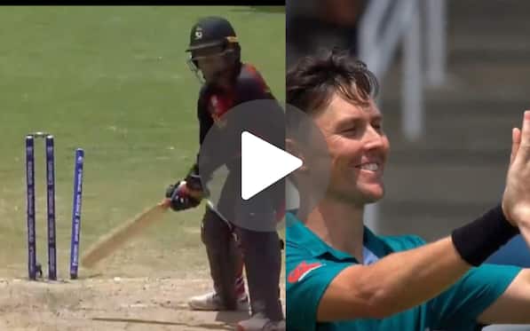 [Watch] Trent Boult Hits The Timber In His Final T20 World Cup Showdown; PNG In Tatters